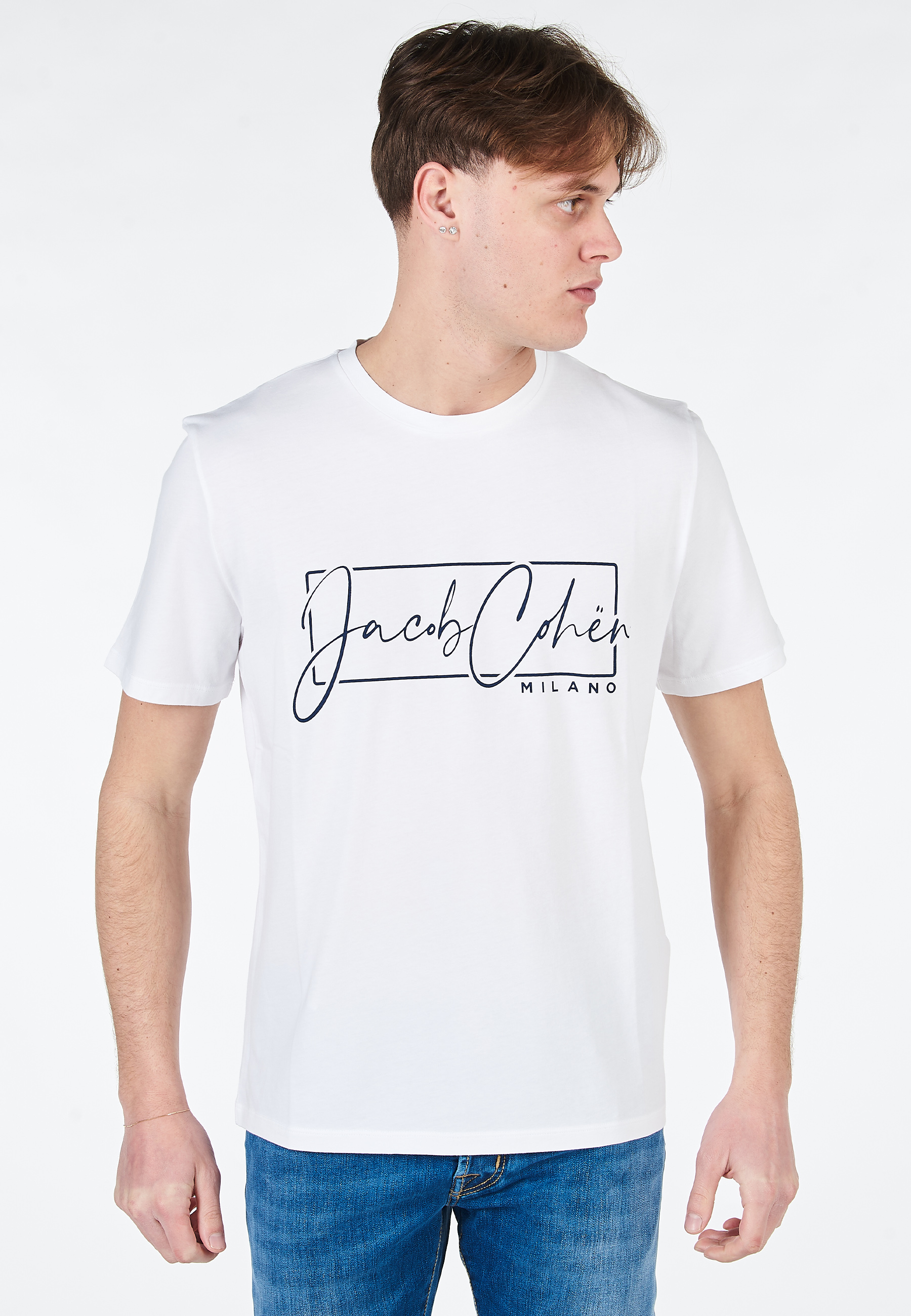 T-Shirt In jersey di Cotone - Jacob Cohen - Brancaccio Shop